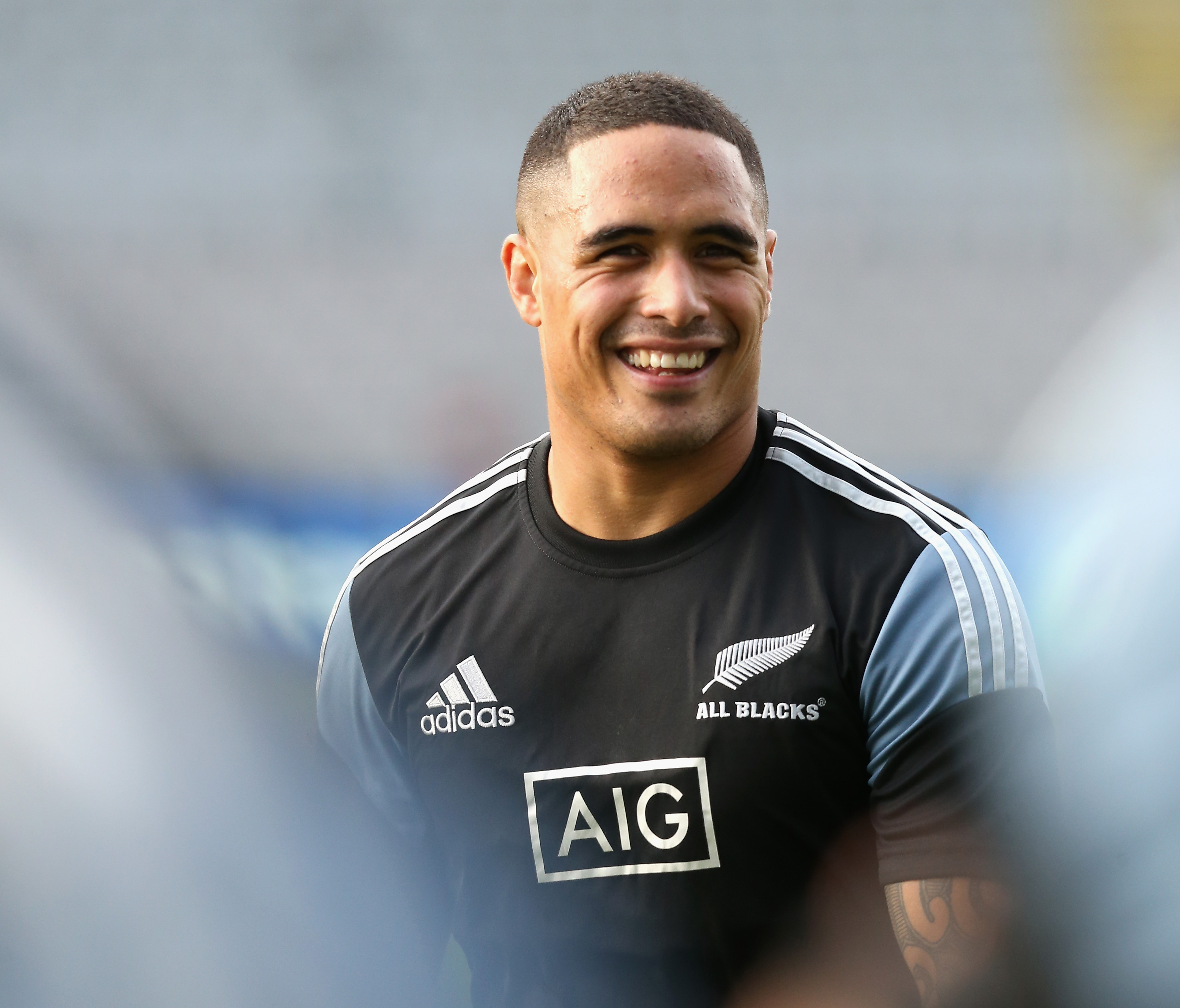 Aaron Smith looks on during the New Zealand All Blacks Captain's Run at Eden Park on June 6, 2014 in Auckland, New Zealand. (Photo by David Rogers/Getty Images)