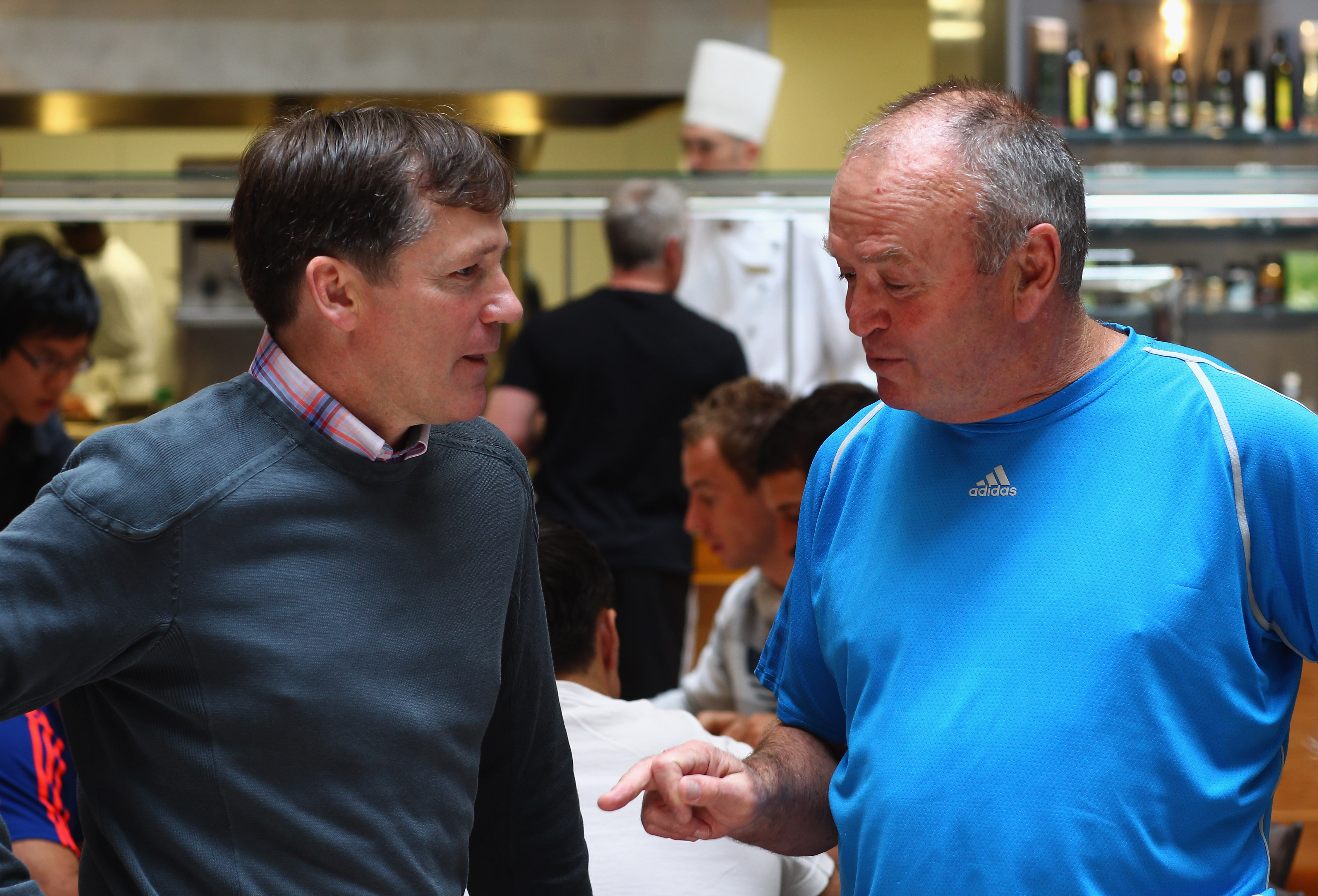 Former All Blacks captain David Kirk with coach Graham Henry during the 2011 World Cup. Photo / Getty Images