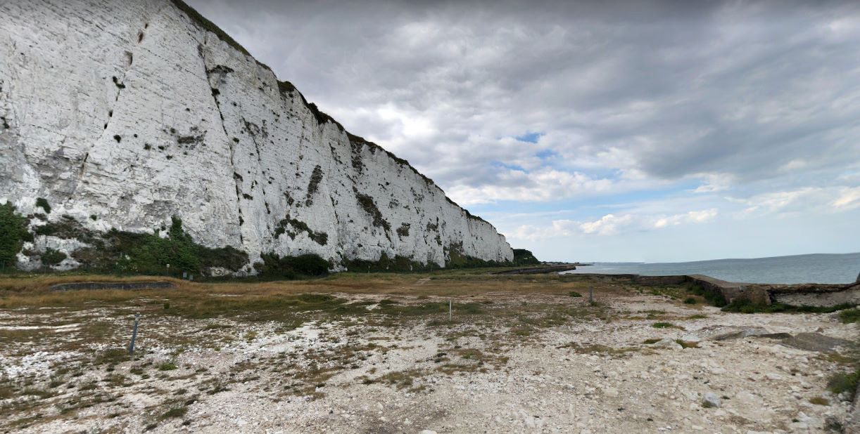 The beach abbuts the famous White Cliffs of Dover. Photo / Supplied, Lambert Smith Hampton Auctions