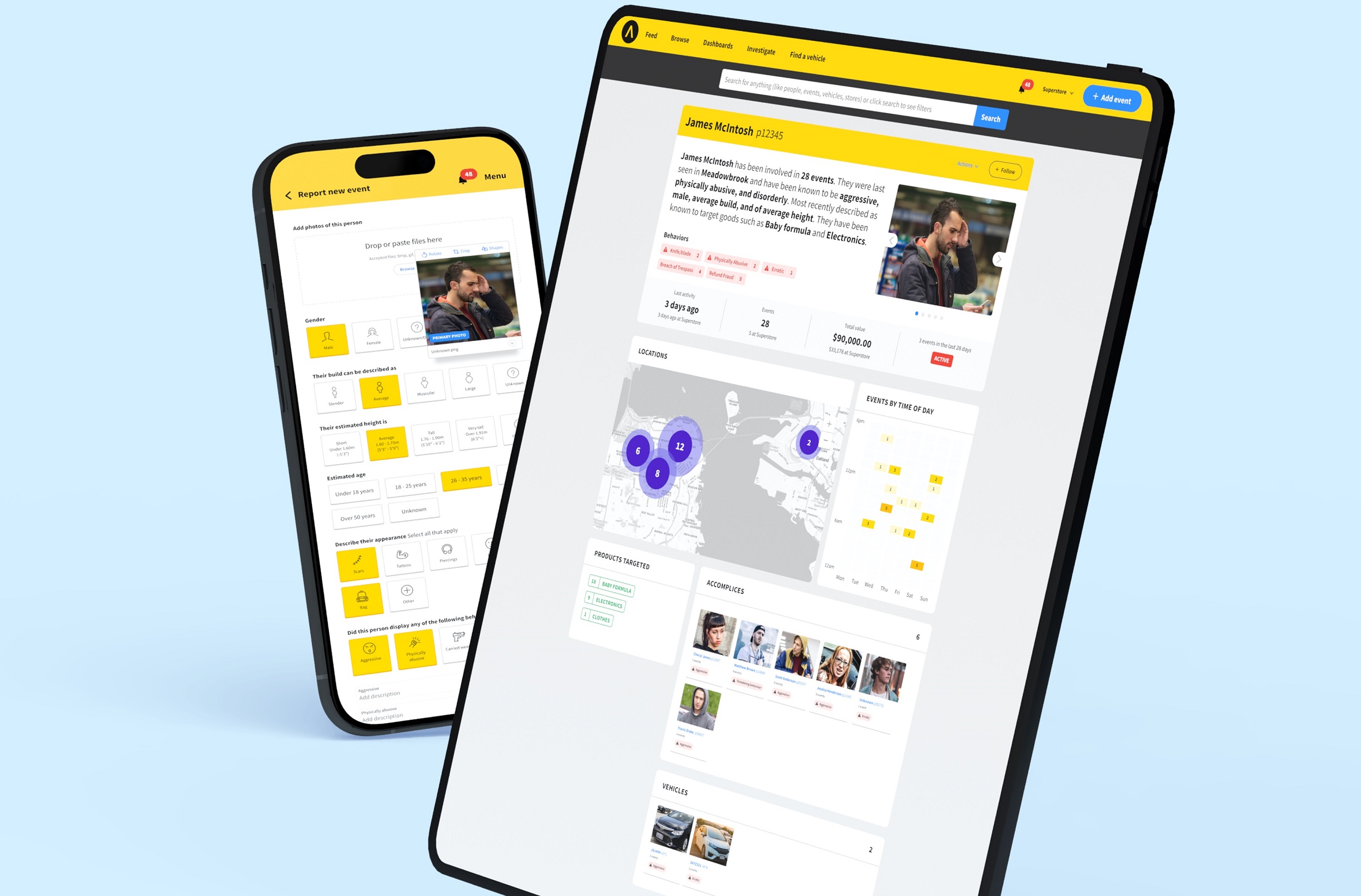 Auror uses templates to speed up and standardise retail crime reporting.
