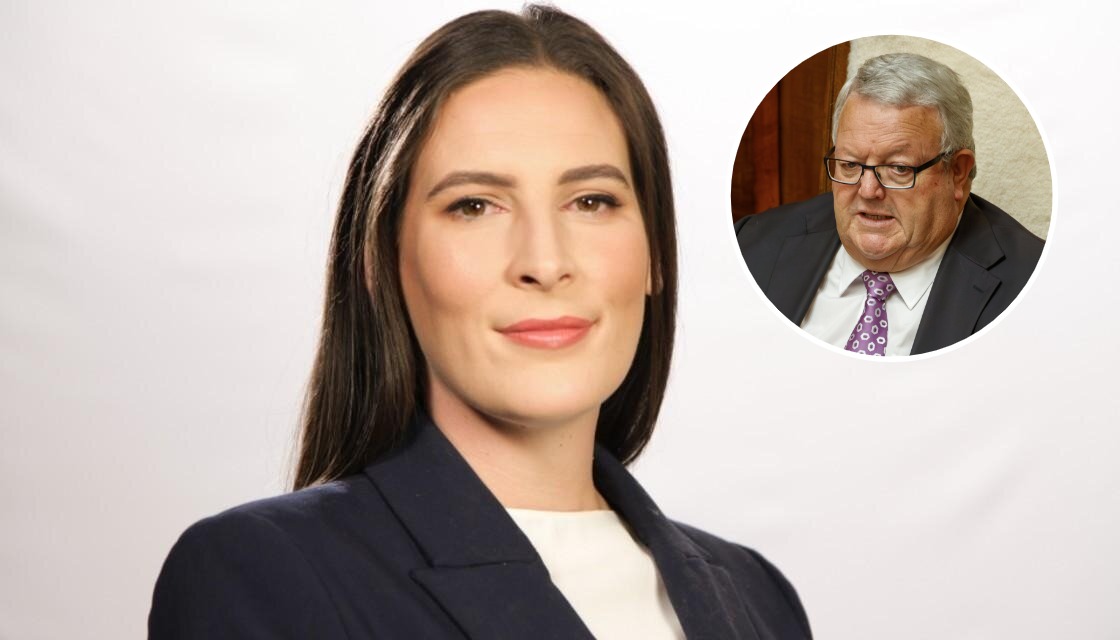 Stuff political editor Jenna Lynch and (inset) Speaker Gerry Brownlee.