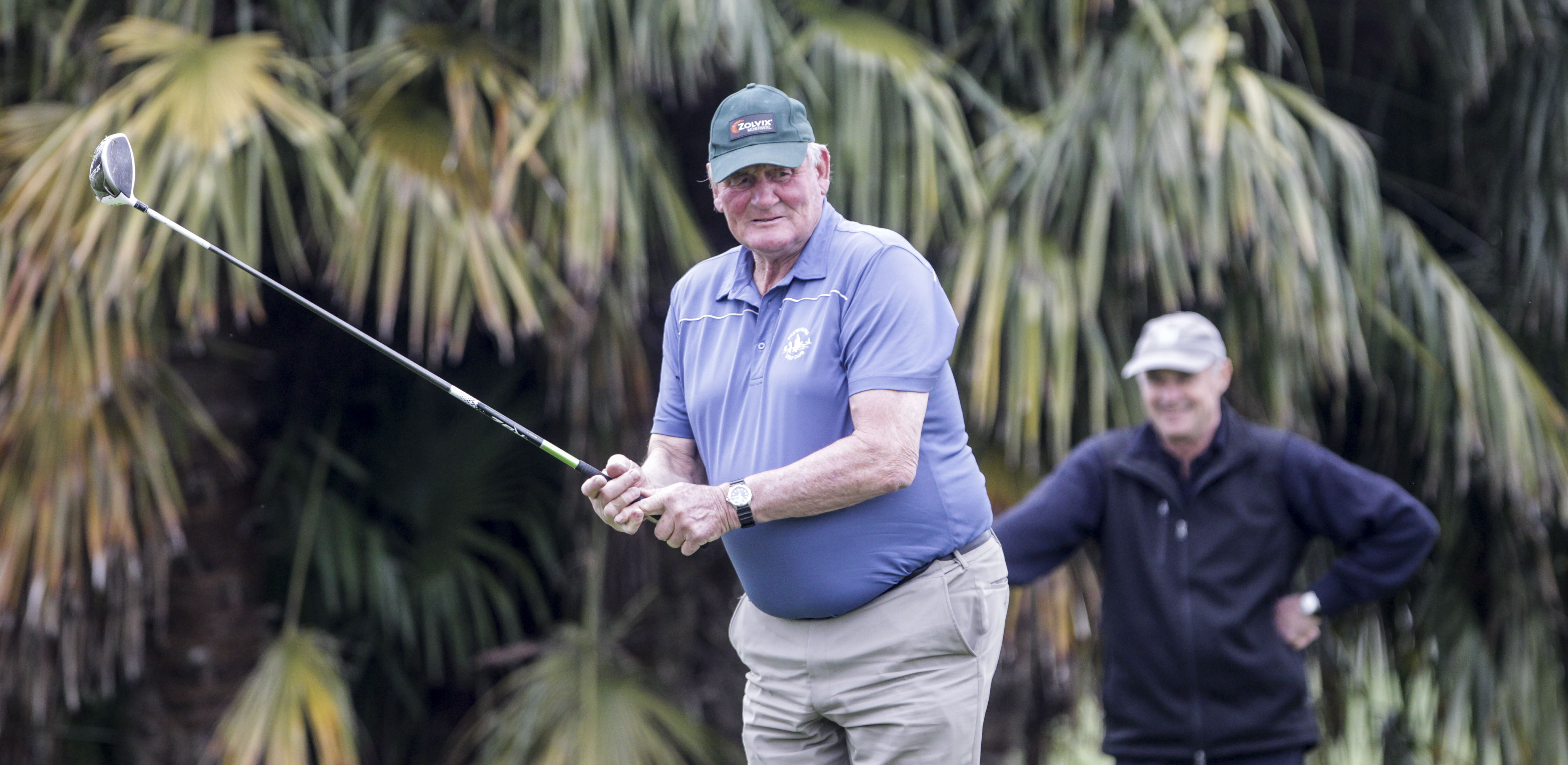 Sir Brian Lochore says playing golf ensures he walks 10km a couple of days every week. Photo/Paul Taylor