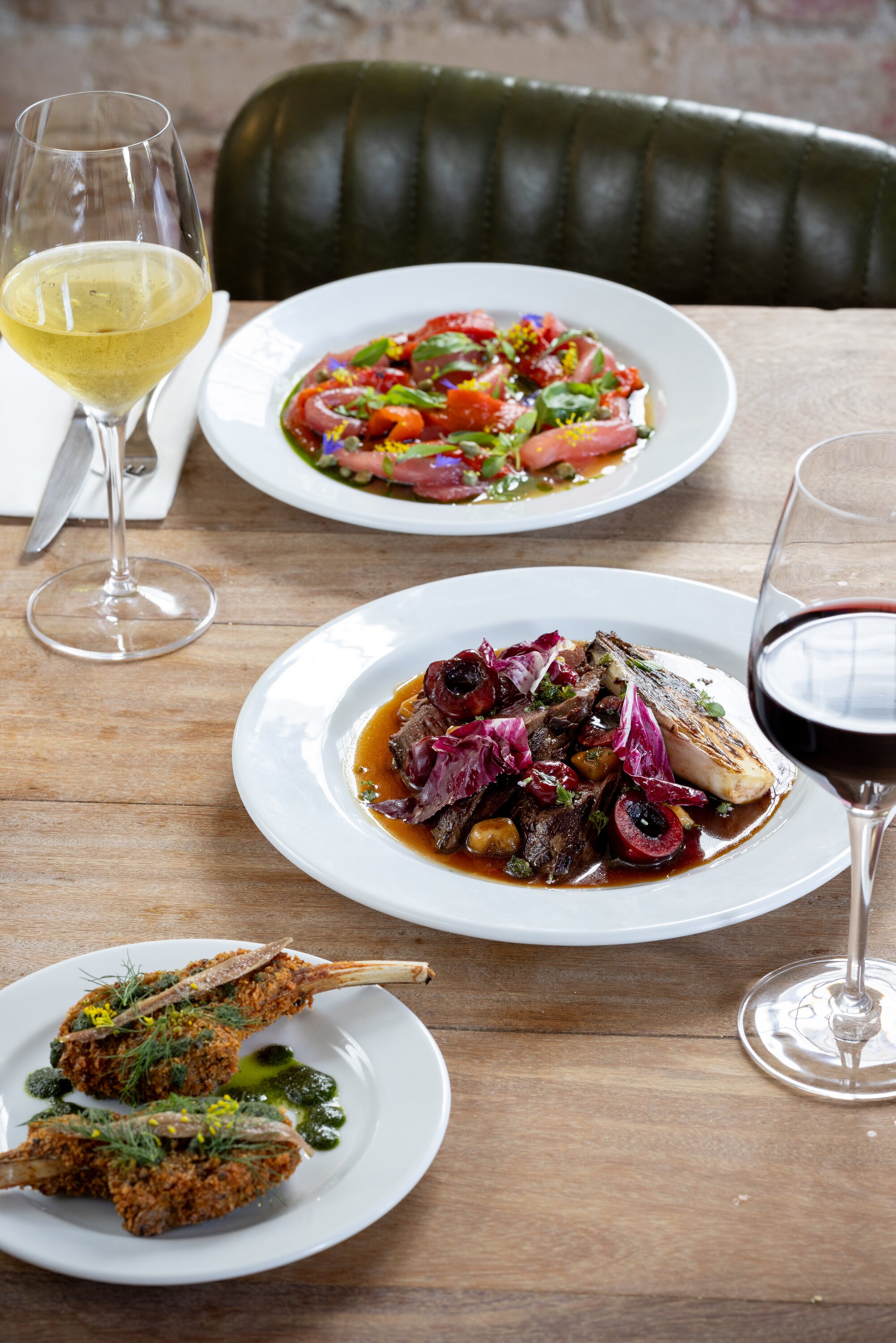 The tuna, venison and lamb cutlets on the menu at Ada restaurant. Photo / Babiche Martens