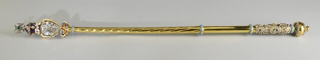 The Sovereign’s Sceptre with Cross. Photo /  Royal Collection Trust