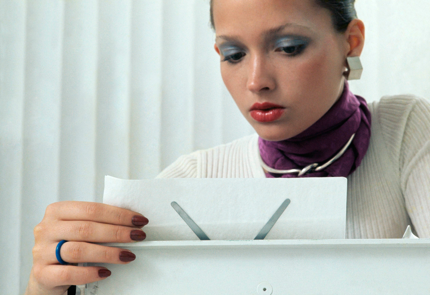 Sculptural jewellery featured in Vogue 1972. Photo / Kourken Pakchanian, Getty Images