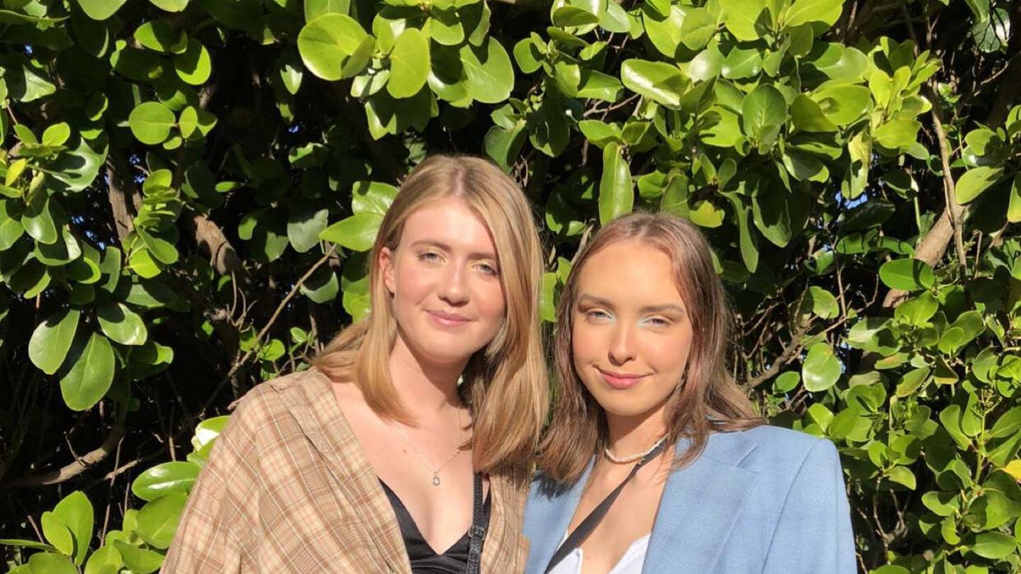 Students and friends Sophie Harrison and Ella Lamont posted the survey online last month. Photo / Supplied