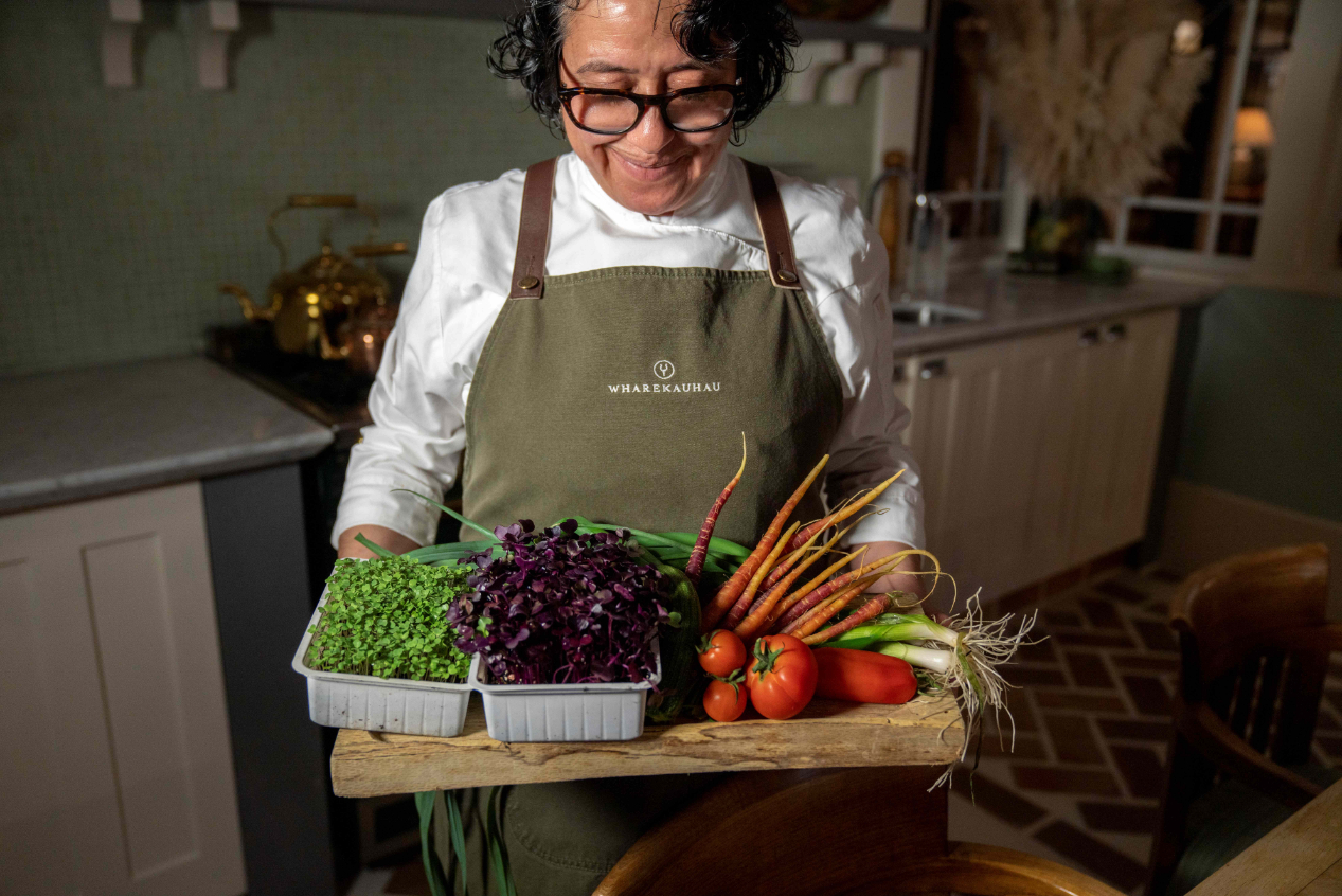 Wharekauhau Country Estate's executive chef Norka Mella Munoz. Photo / Supplied