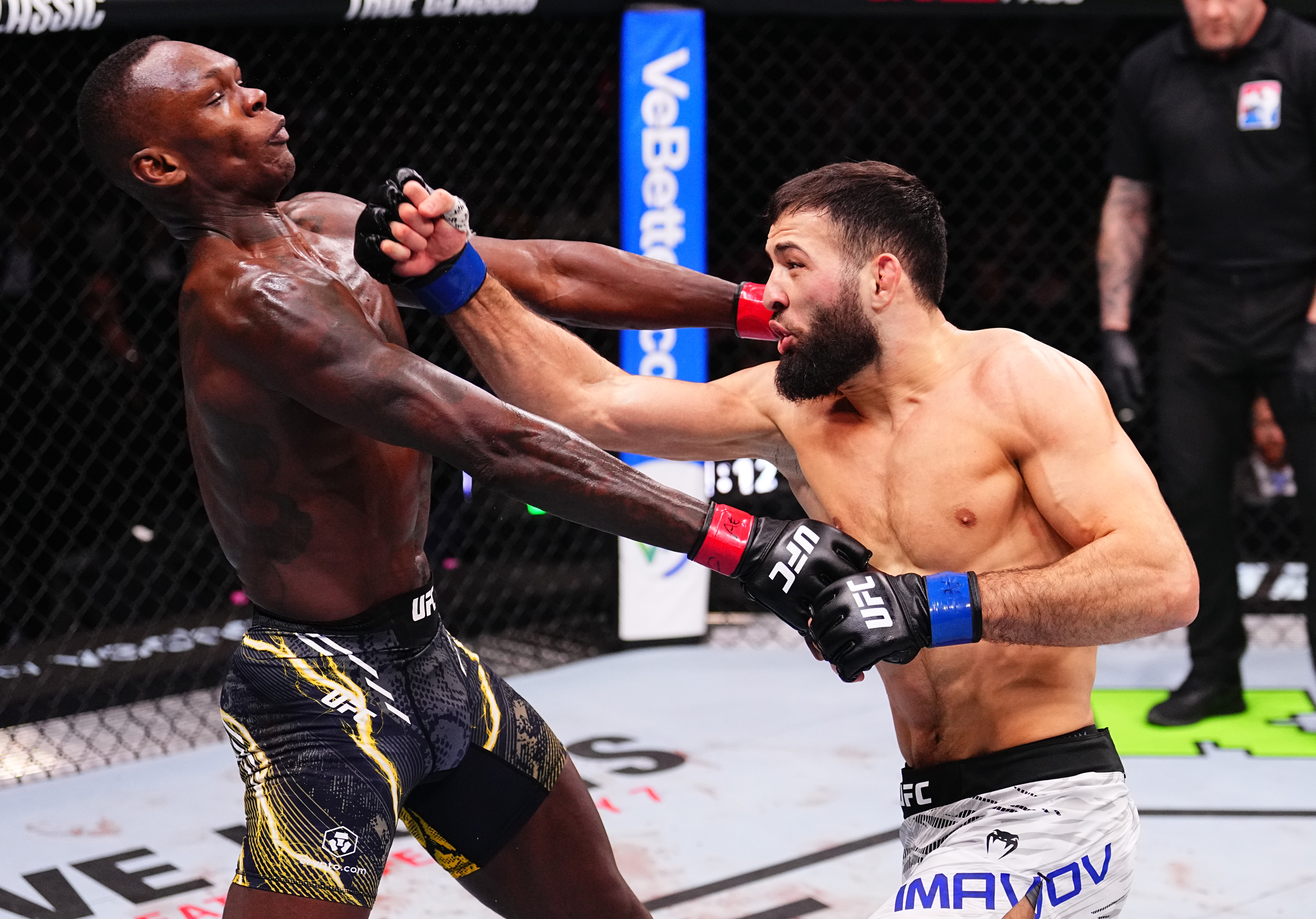 Nassourdine Imavov beat Israel Adesanya by a second-round TKO. Photo / Getty Images