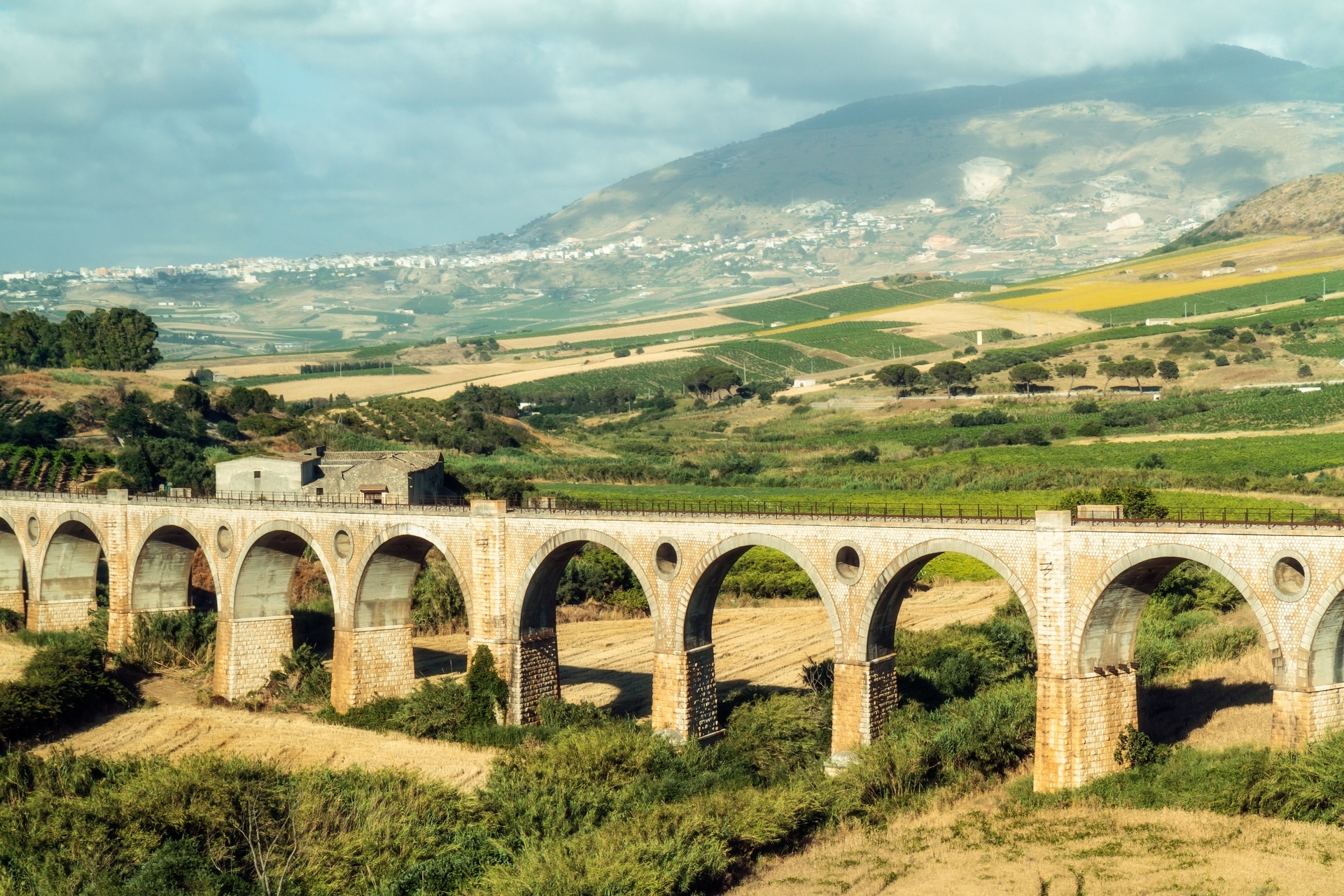The old railroad near Palermo in Sicily. Photo / Getty Images