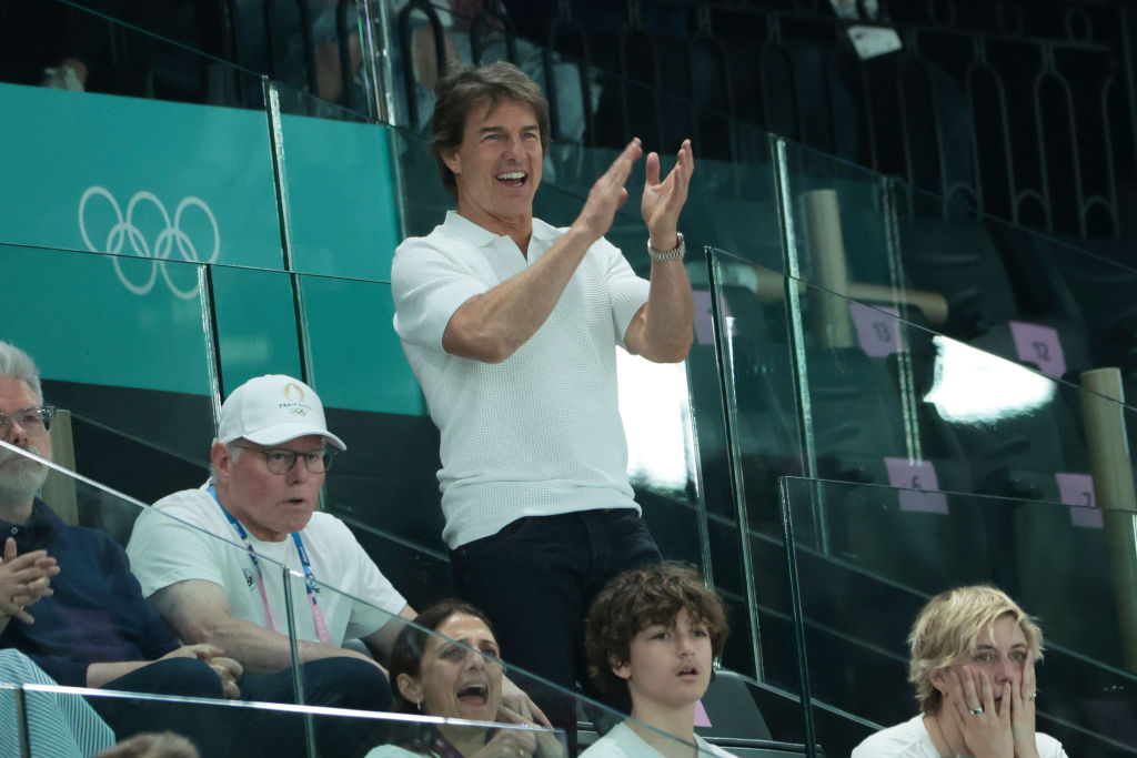 Tom Cruise attends day two of the Paris 2024 Olympic Games at the artistic gymnastics event. Photo / Getty Images