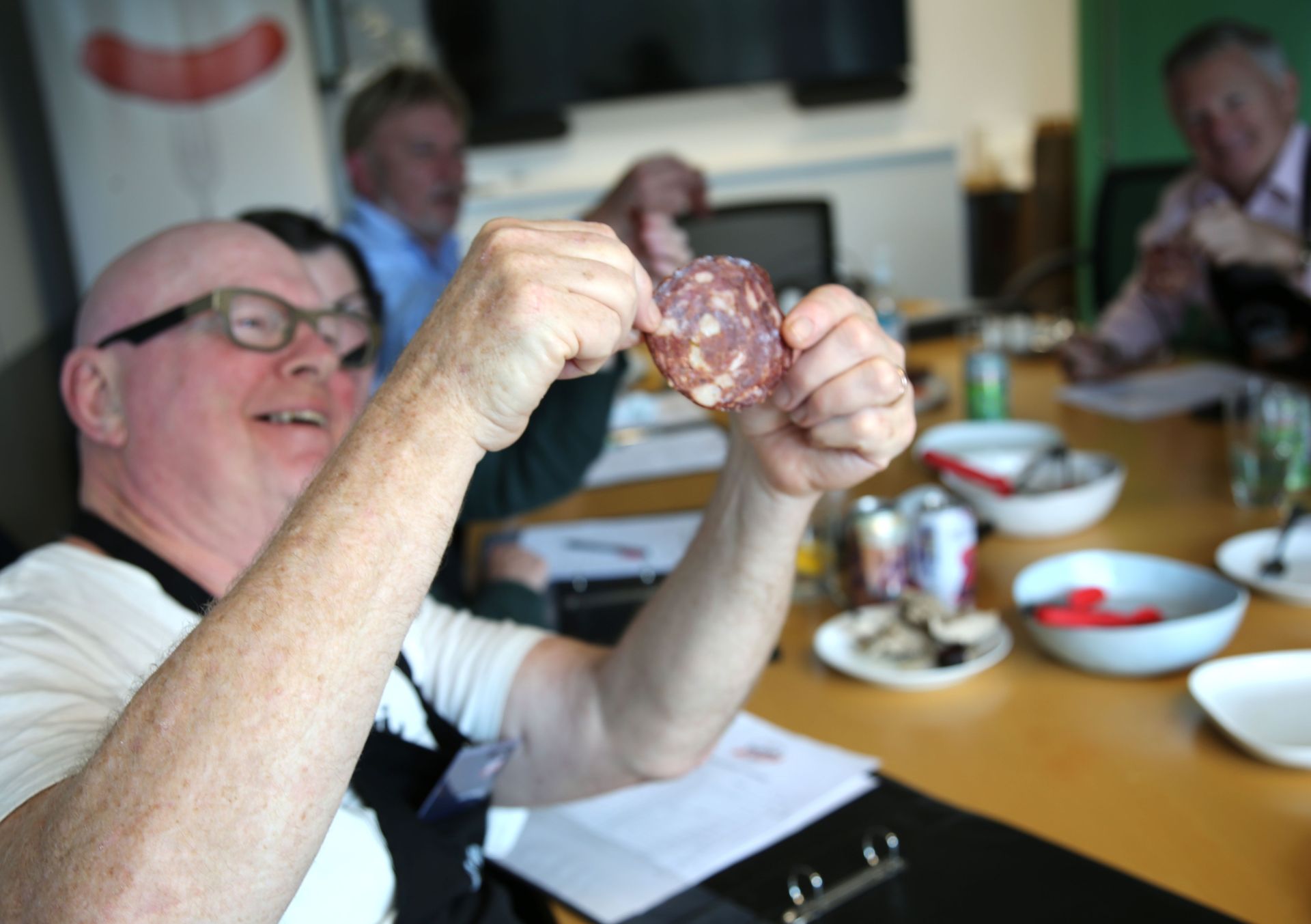 Judge Greig Buckley, of Kai Foods, said the judges were looking for well-made sausages with the right combination of quality ingredients. Photo / Supplied
