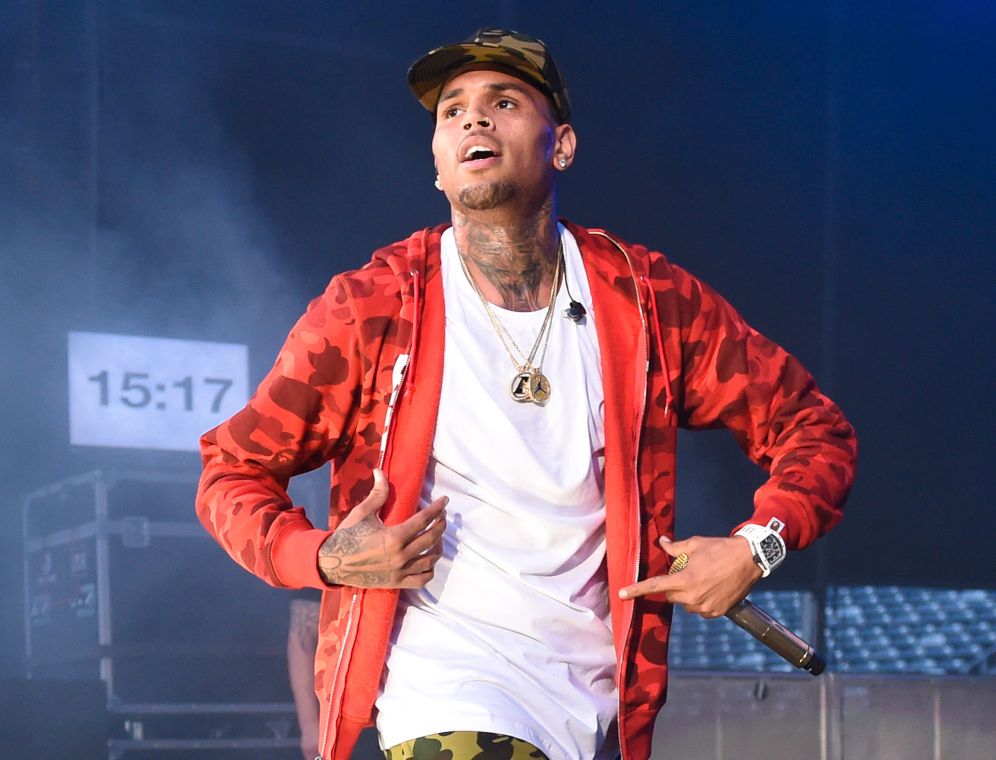 Singer Chris Brown. Photo / AP