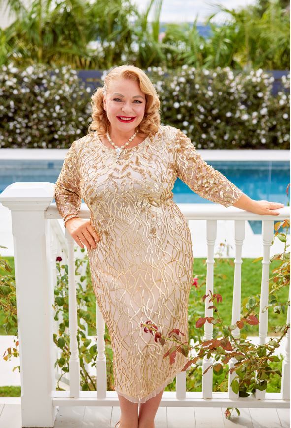 The broadcaster is glammed up and ready to strut her stuff on NZ's favourite dance show. Photo / Michael Rooke