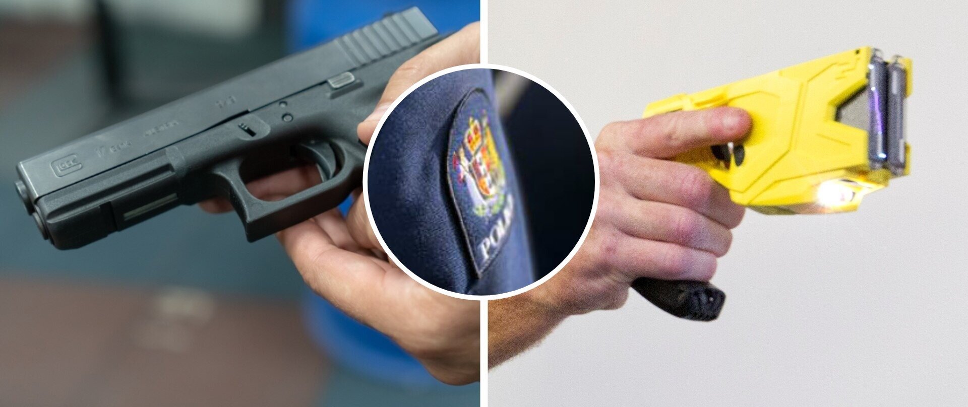 Police-issue Tasers and Glock pistols are among a list of critical police items that have been lost, misplaced or stolen over the past two years. Composite image / NZ Herald