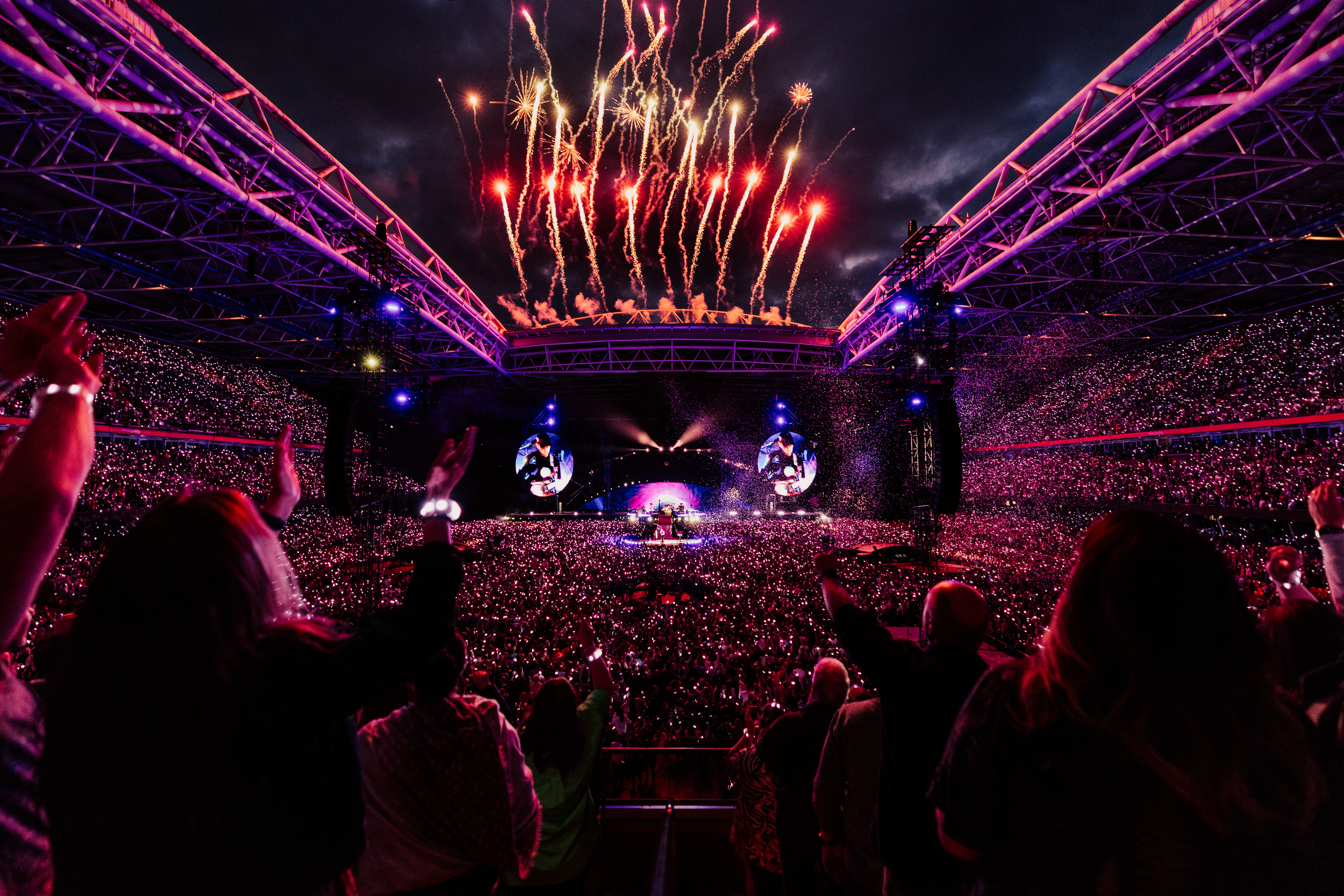 Since the first Music Of The Spheres world tour date in March 2022, the band have sold over nine million tickets - the most for any tour in history. Photo / Anna Lee Media
