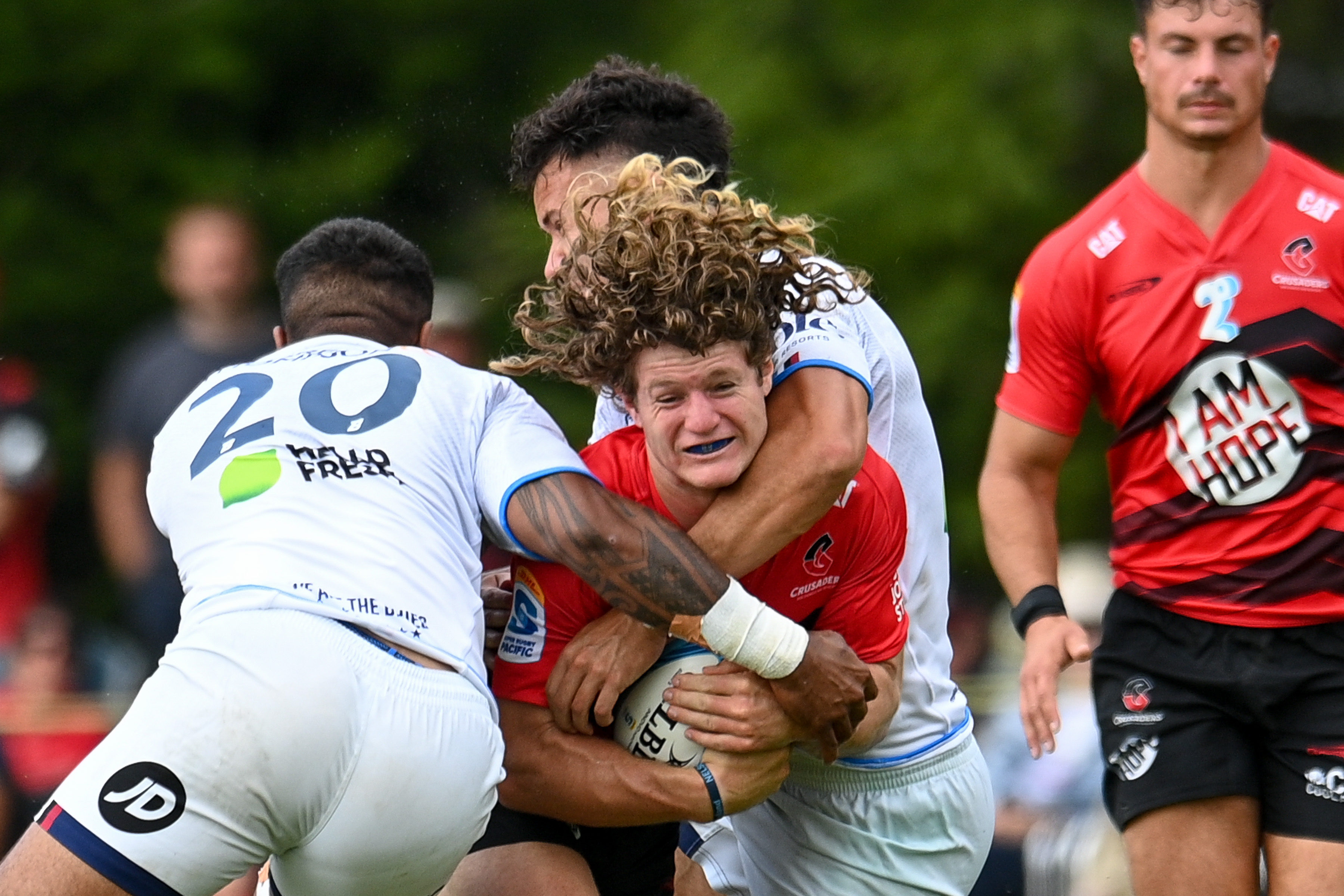 Harry Inch played for the Crusaders during the Super Rugby pre-season but may be shifting to the NZ Warriors in 2026. Photo / John Davidson / www.photosport.nz