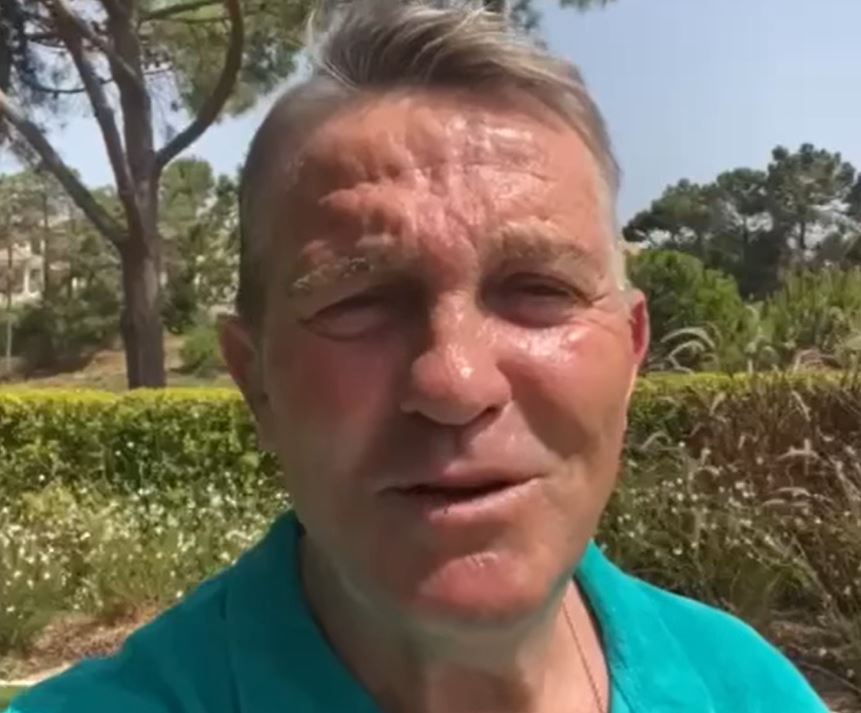 Bradley Walsh sent a sweet birthday message to his Kiwi fan Doris Wakelin. Photo / Facebook