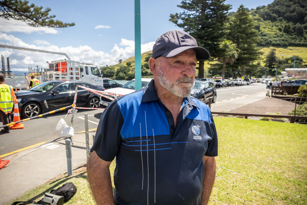 Colin Mcgonagle was on scene after the first small slip and photographed the area damaged. Photo / Jason Dorday