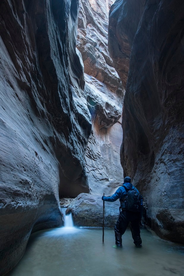 Hiking the Narrows, inside Zion National Park. Photo / Michael Car II