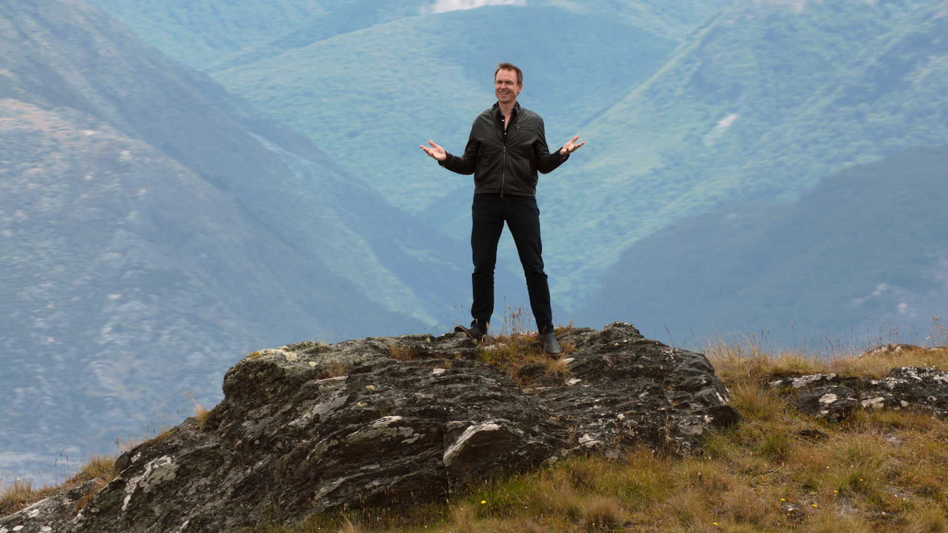 Phil Keoghan in his new American TV special Flying High. Photo / Supplied