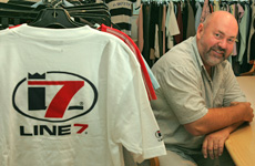 Ross Munro is the major supplier of all merchandise and a long-term supporter of Team NZ. Photo / Brett Phibbs.