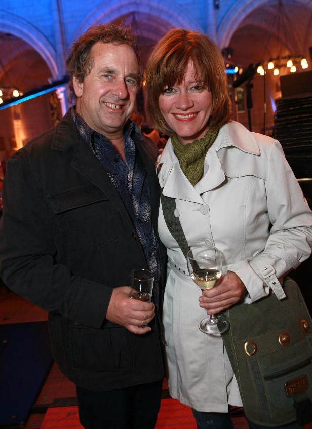 Mary Lambie with her husband, RNZ broadcaster Jim Mora. Photo / NZ Herald