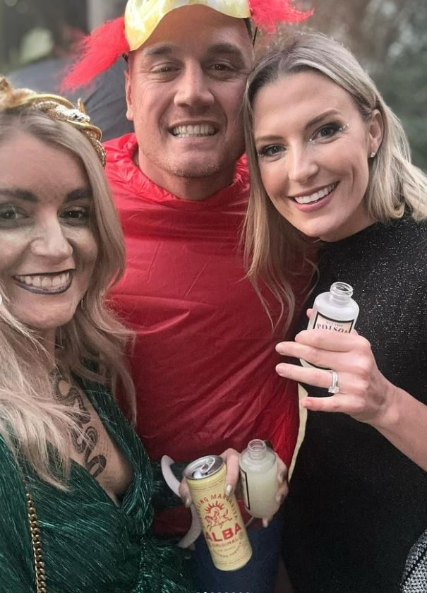 Daisy and Israel Dagg with Hannah Barrett.