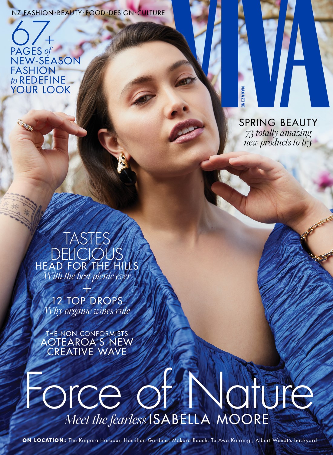 Viva Magazine - Volume Five is on sale nationwide from August 23 with a free lipstick from Kester Black. Photo / Mara Sommer