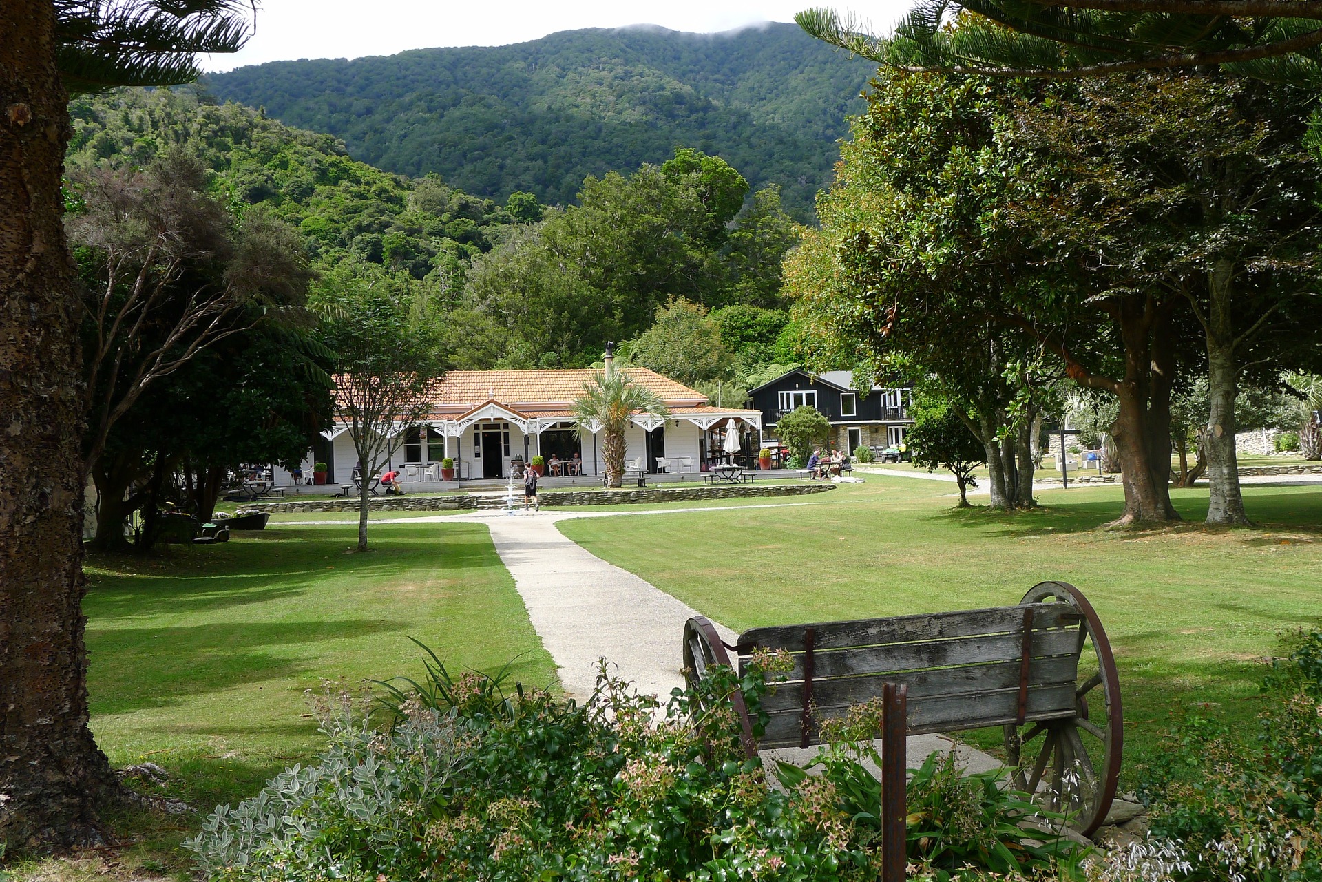 Furneaux Lodge has been a pleasure spot for boaties and trampers for more than a century. Photo / Geoff Chapple