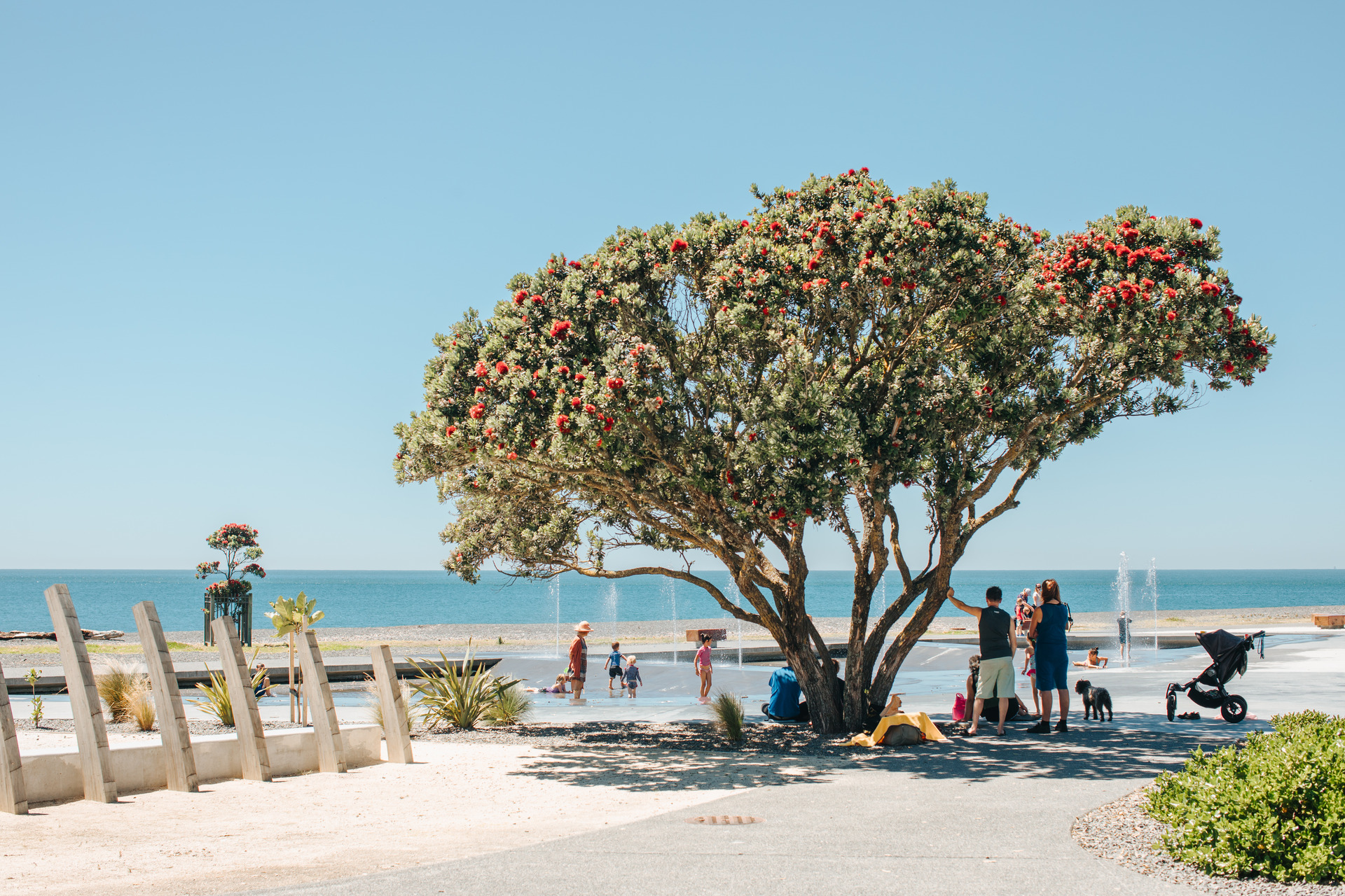 Napier's Marine Parade is a mix of urban life and beachside. Photo / Kirsten Simcox, Supplied