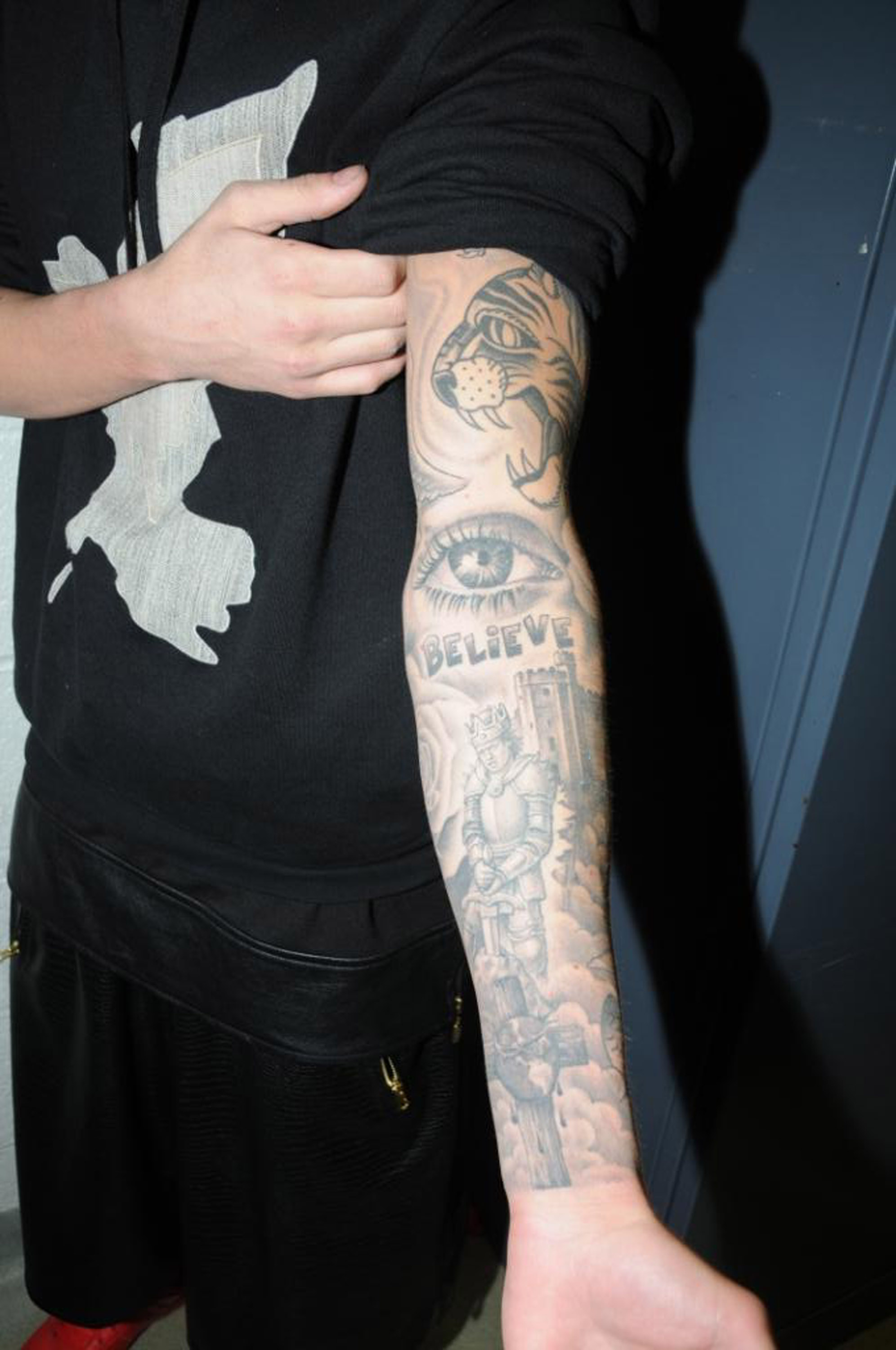 Illuminati eye  elbow piece  Inner Vision Tattoo