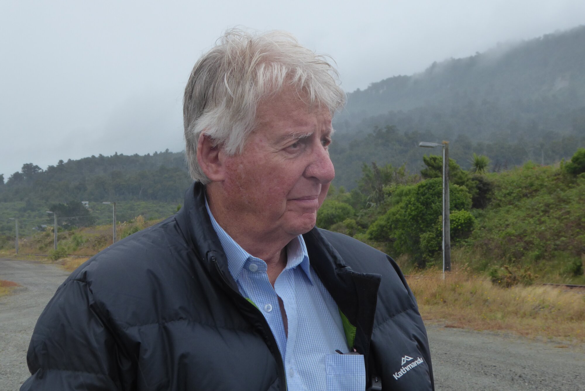 Taiko Critical Minerals chief executive and managing director Robert Brand at the site of the company's planned West Coast mineral separation plant. Photo / Kate MacNamara