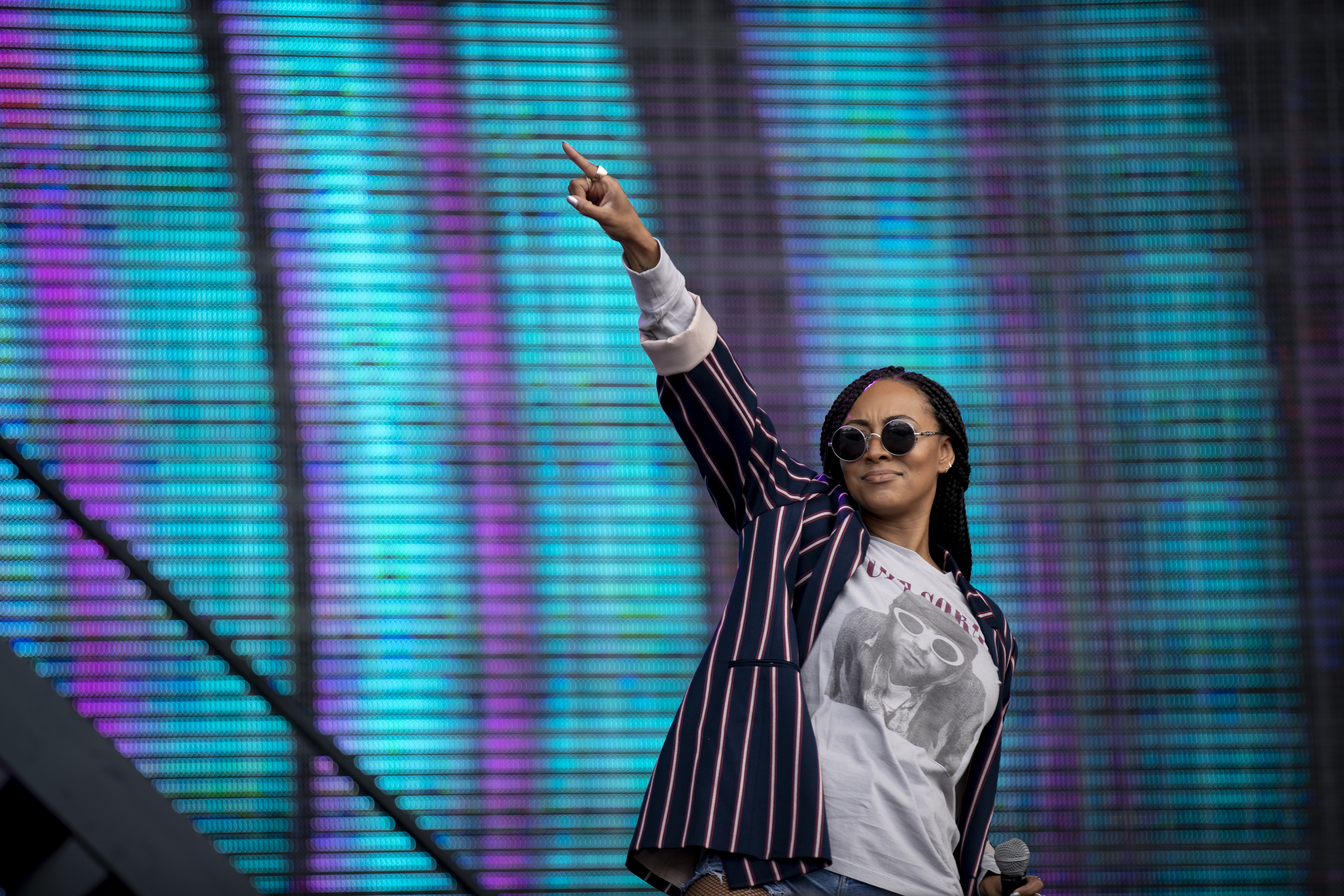 Keri Hilson, pictured performing in 2019 at the Friday Jams concert at Western Springs, is back in New Zealand for Juicy Fest. Photo / Dean Purcell