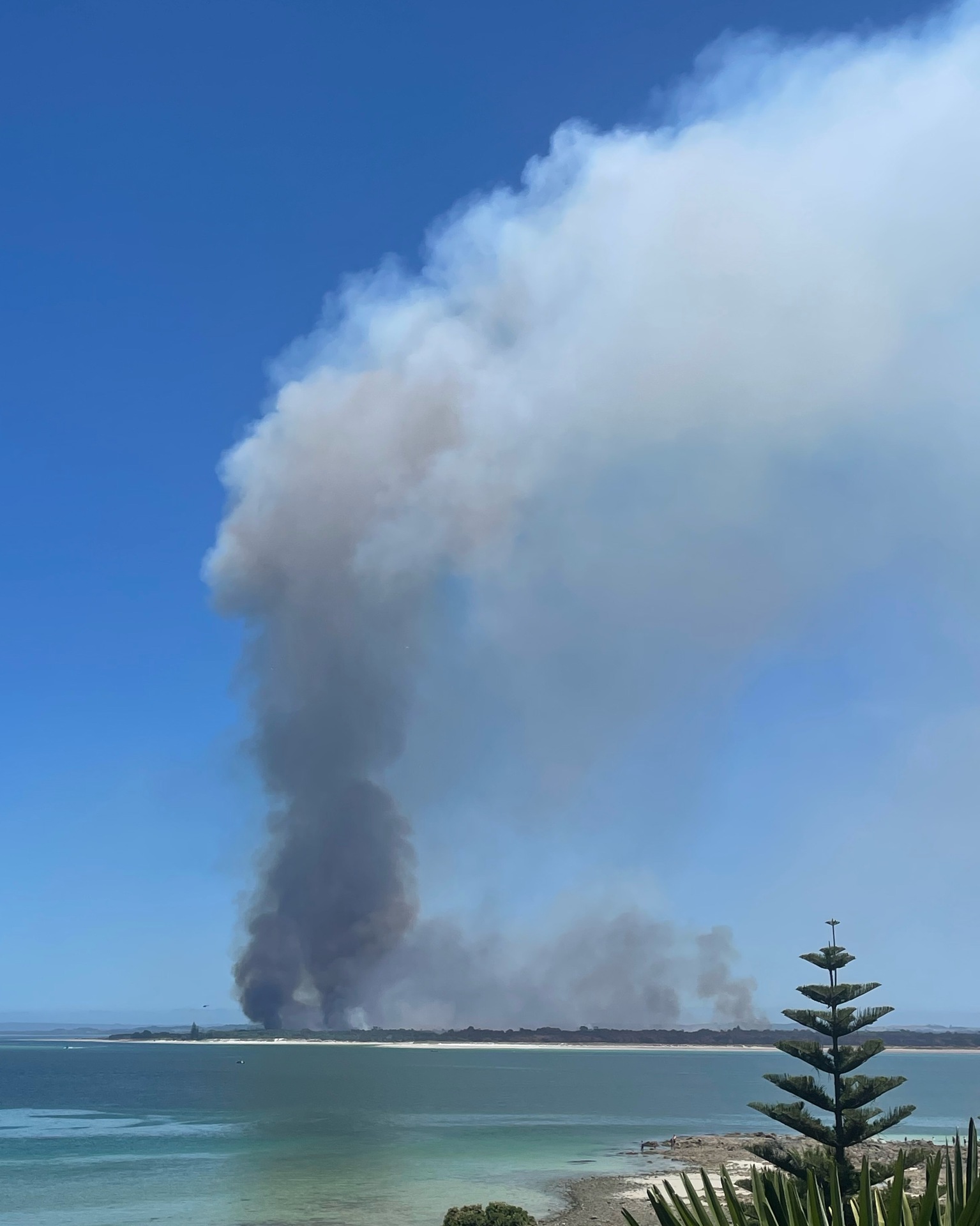 Photo taken from Rangiputa beach New Year's Day. Photo / Nick Jury