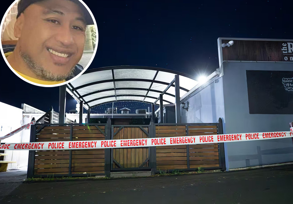 Police say Faasala Samu (Sam) Matue is a person of interest in the robbery of a Takapuna bar. Photos / Hayden Woodward / Dave Letele / Facebook