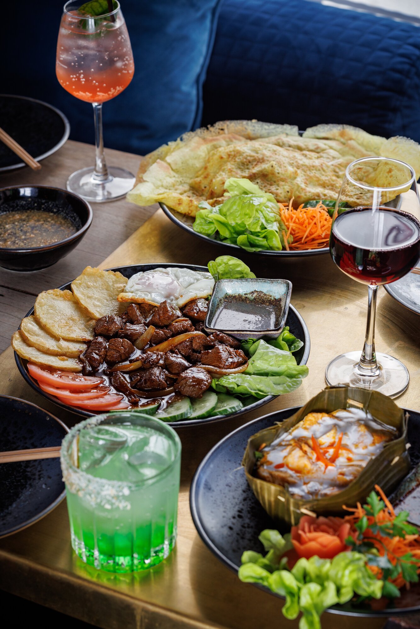 Tin's Beef Lok Lak on the menu at Tifeny's Cambodian restaurant in Ponsonby Central. Photo / Babiche Martens