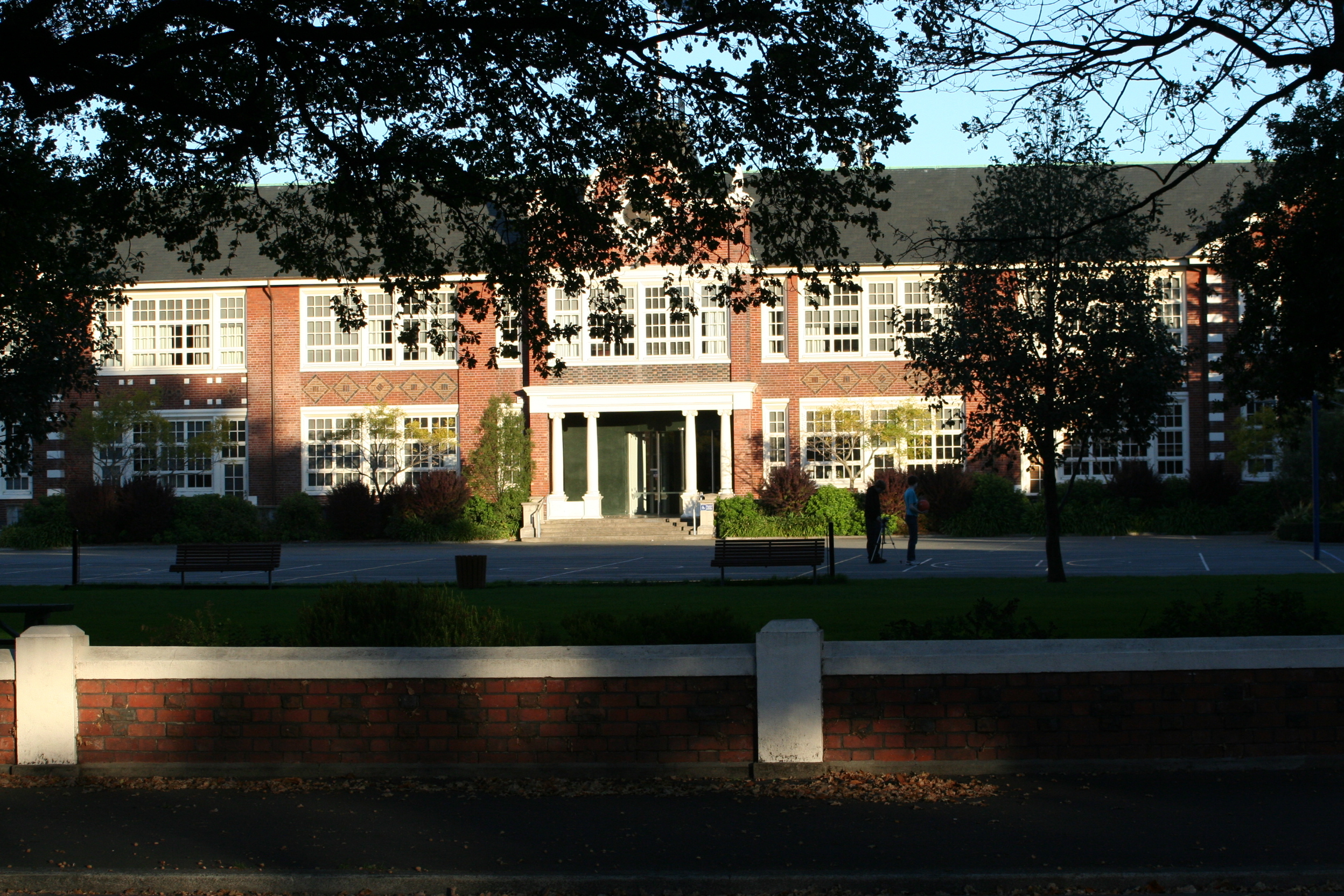 Christchurch's Hagley College hopes its new part-time trial of studying from home is an innovative way to help students. Photo / Supplied
