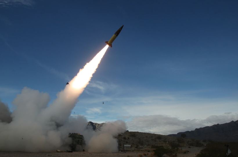 In this image provided by the U.S. Army, soldiers, from the 3rd Battalion, 321st Field Artillery Regiment of the 18th Field Artillery Brigade out of Fort Bragg N.C., conduct live fire testing at White Sands Missile Range, N.M., on Dec. 14, 2021, of early versions of the Army Tactical Missile System. U.S. officials say Ukraine for the first time has begun using long-range ballistic missiles, striking a Russian military airfield in Crimea and Russian troops in another occupied area overnight. The strikes come about a month after the U.S. secretly provided the weapons so that Ukraine could strike targets up to 190 miles away. (John Hamilton/U.S. Army via AP, file)