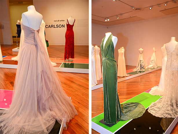 Not All White exhibited a selection of Tanya's custom wedding gowns at Dunedin Public Art Gallery in 2014. Photos / Supplied