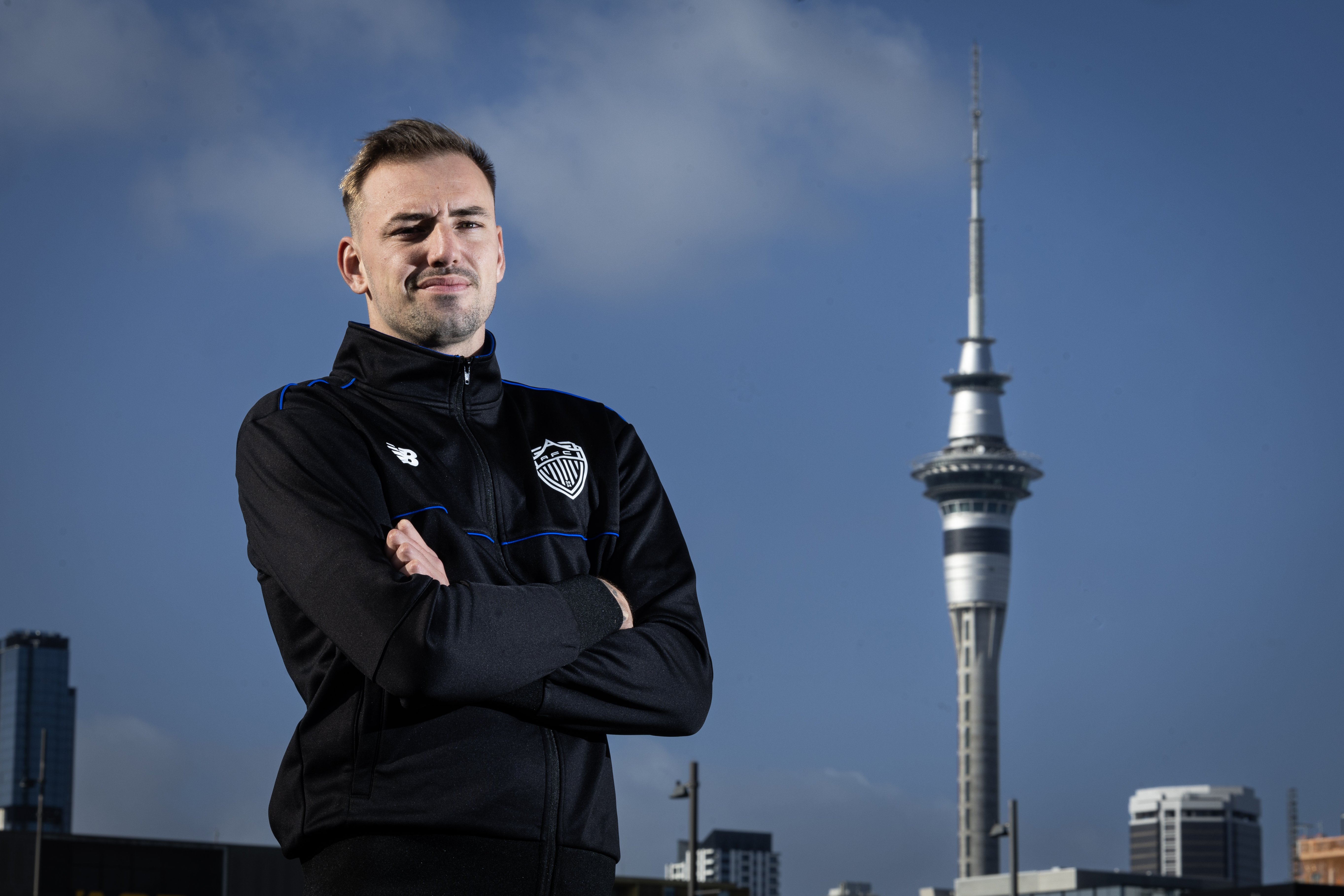 Michael Woud was among Auckland FC's first-ever signings. Photo / Jason Oxenham