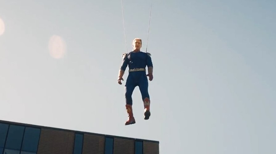 Antony Starr had a super Kiwi response to a terrifying stunt on the set of Prime Video's Gen V. Photo / TikTok