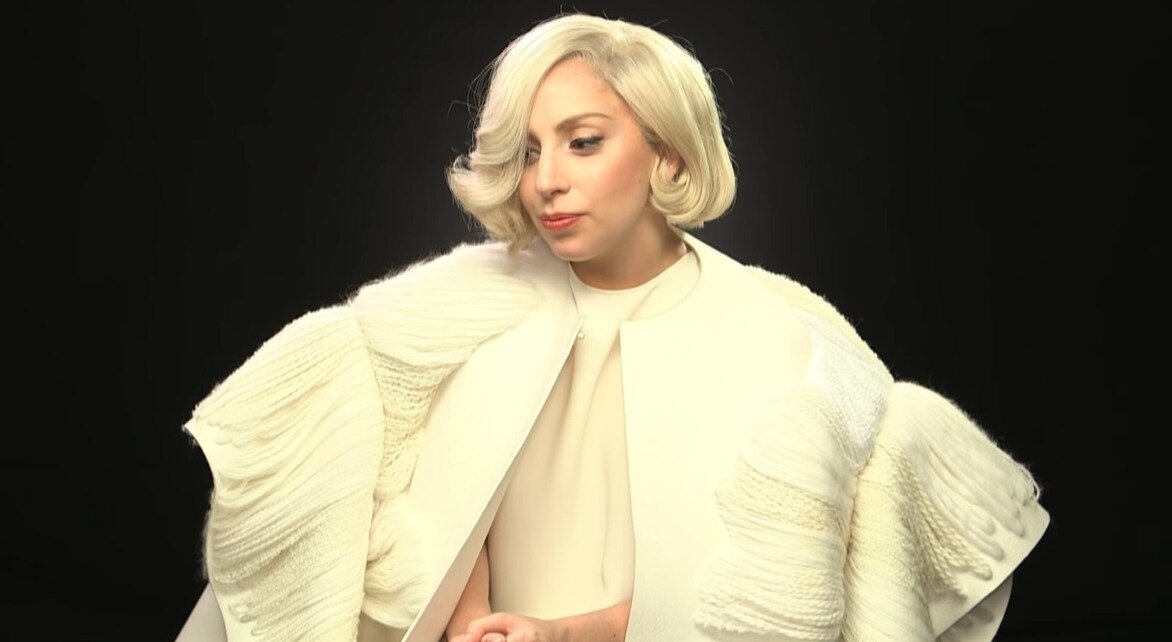 Lady Gaga wearing a creation by Claudia Li for Haus of Gaga.