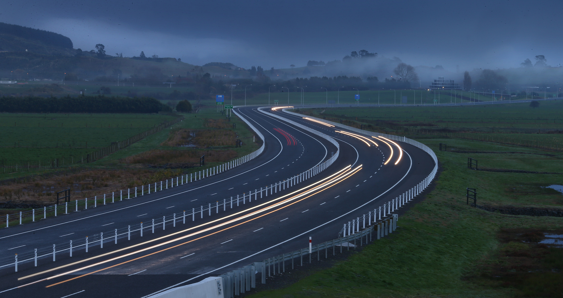 Tauranga Eastern Link pictured on the first sunrise of operation in 2015. Photo / NZME 
