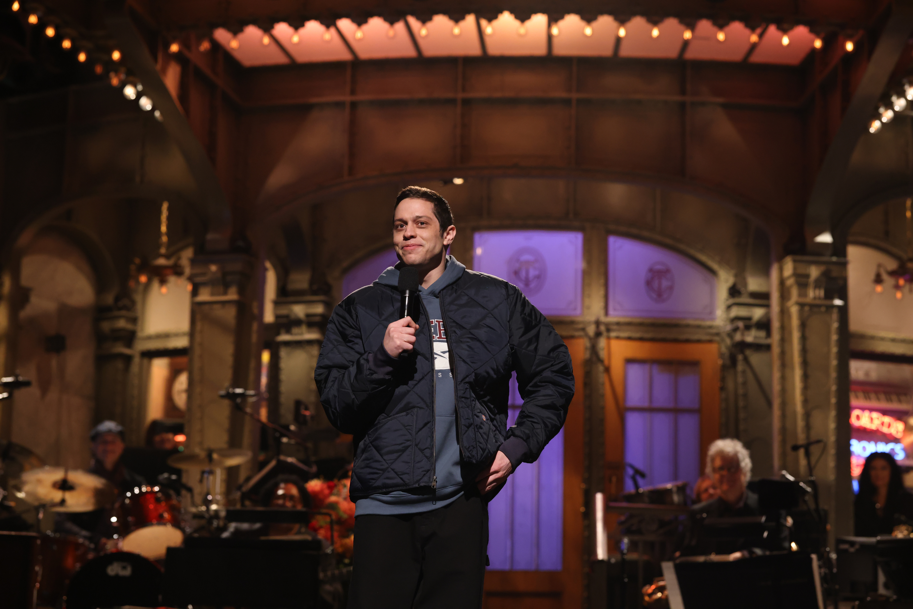 Host Pete Davidson during a Saturday Night Live monologue on October 14, 2023. Photo / Getty Images