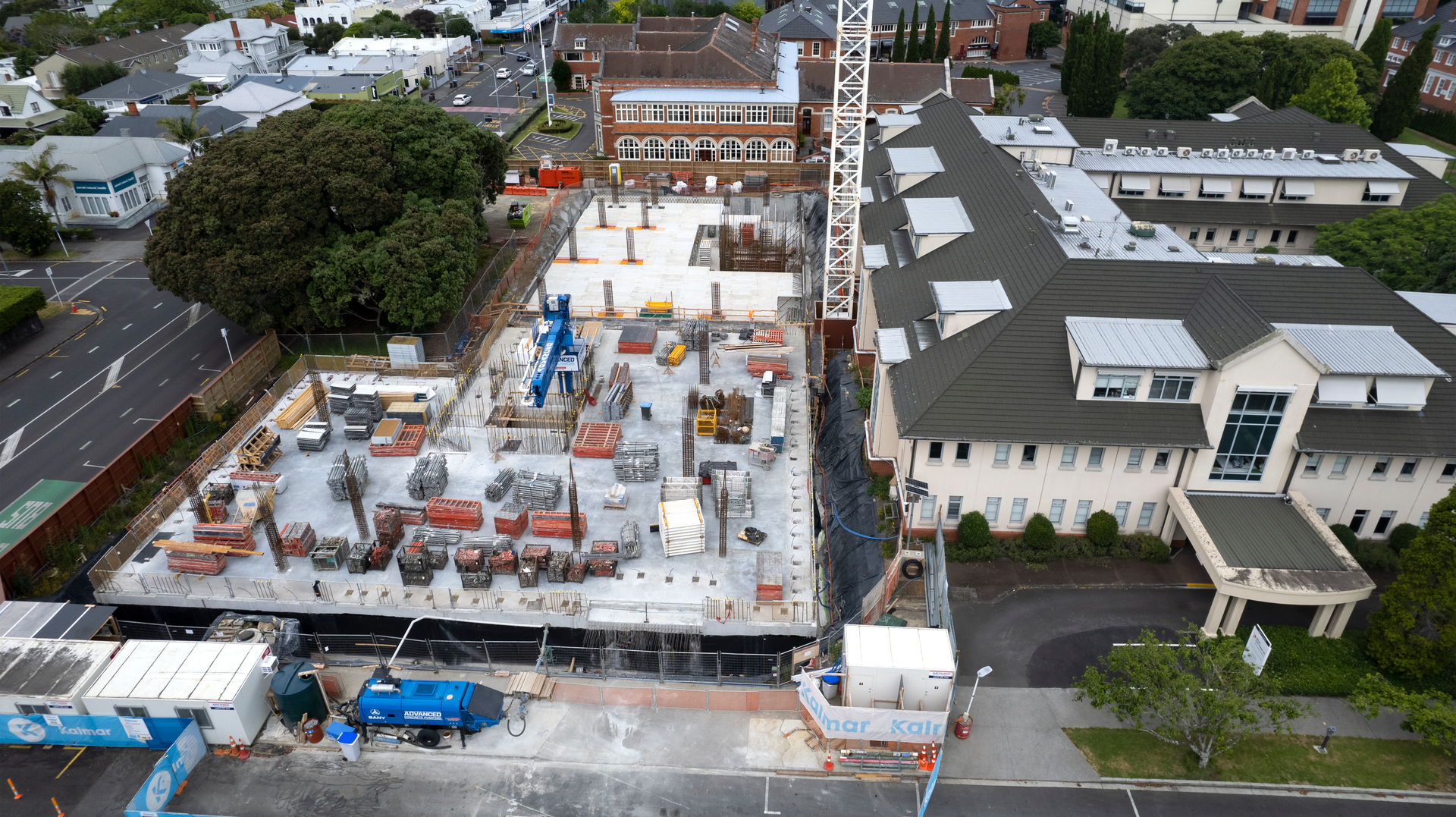 Back when the first new block at The Foundation was under construction. Photo / Brett Phibbs