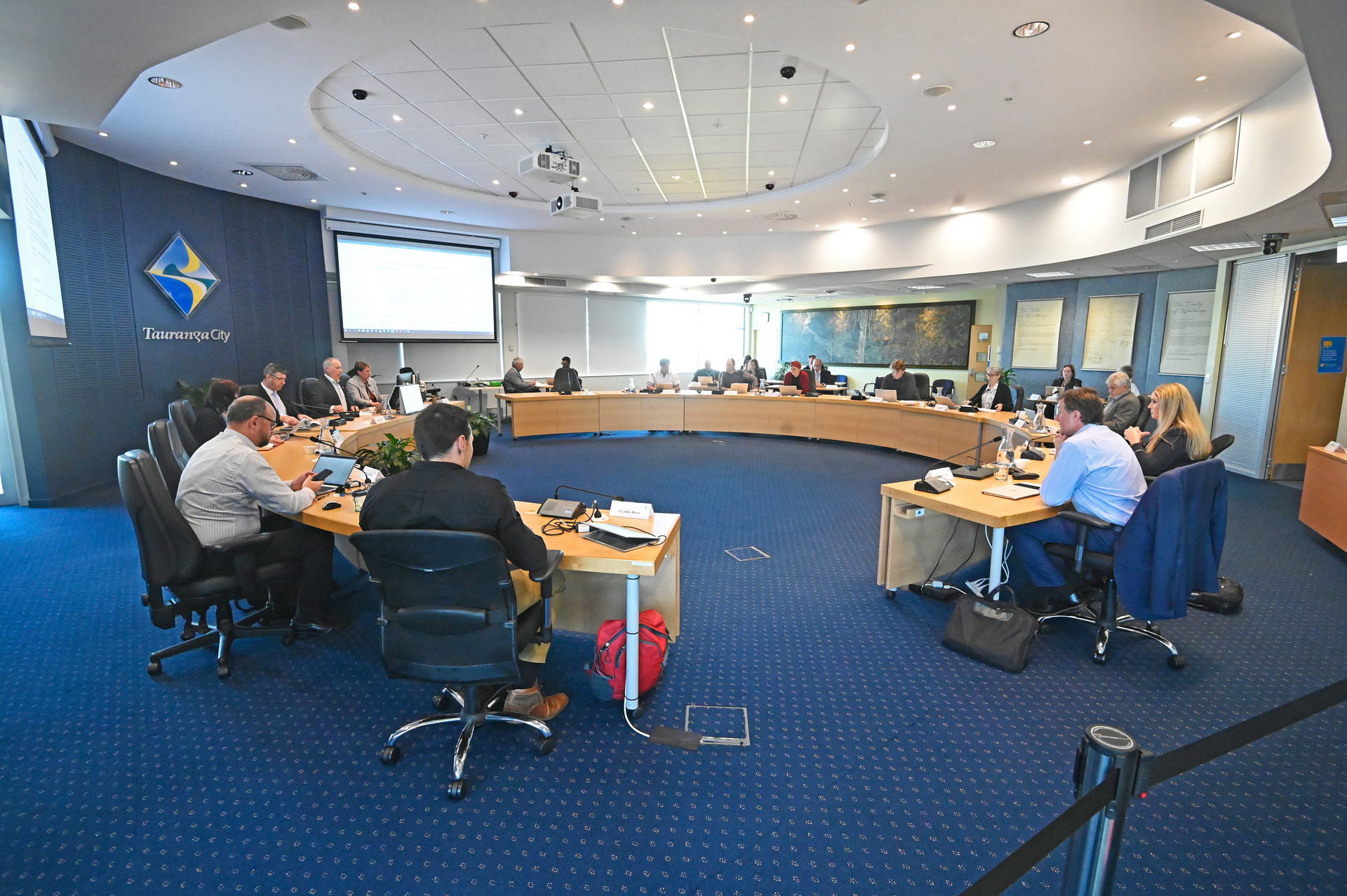 Tauranga City Council during an emergency meeting in September. Photo / File