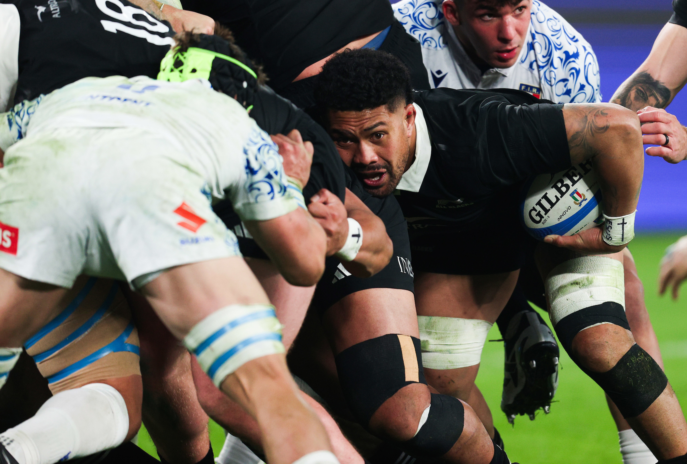 The All Blacks weren’t able to take full advantage of their superiority and convert their pressure into points. Photo / Photosport