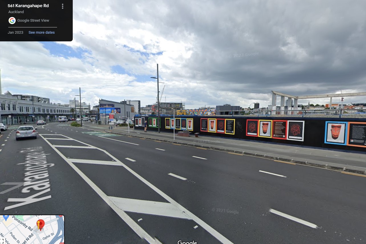 538 Karangahape Rd (right) near the Ponsonby Rd intersection, where James Kirkpatrick Group plans the new mass timber offices. Photo / Google Street View