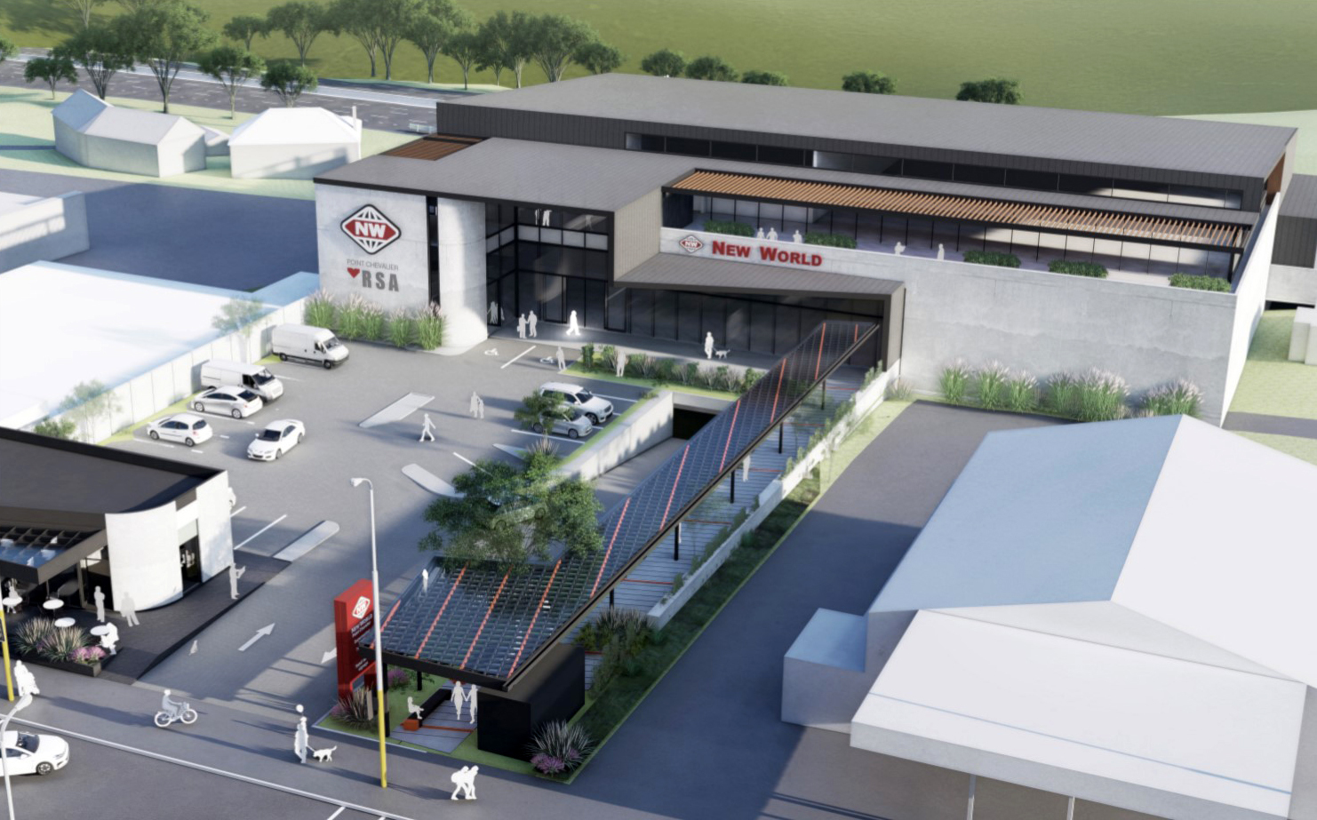 Concept designs for the Pt Chevalier New World supermarket. Photo / Foodstuffs
