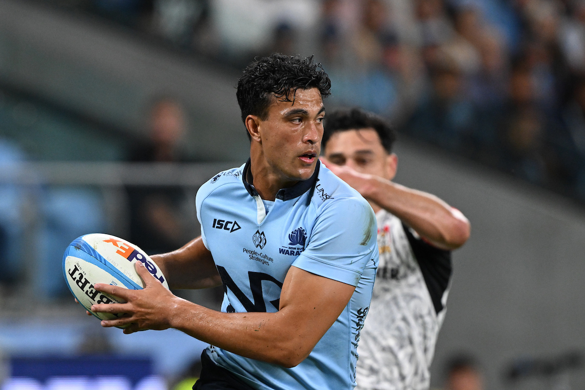 Joseph-Aukuso Sua’ali’i of the Waratahs impressed as he helped his side beat the Chiefs in Sydney. Photo / Photosport